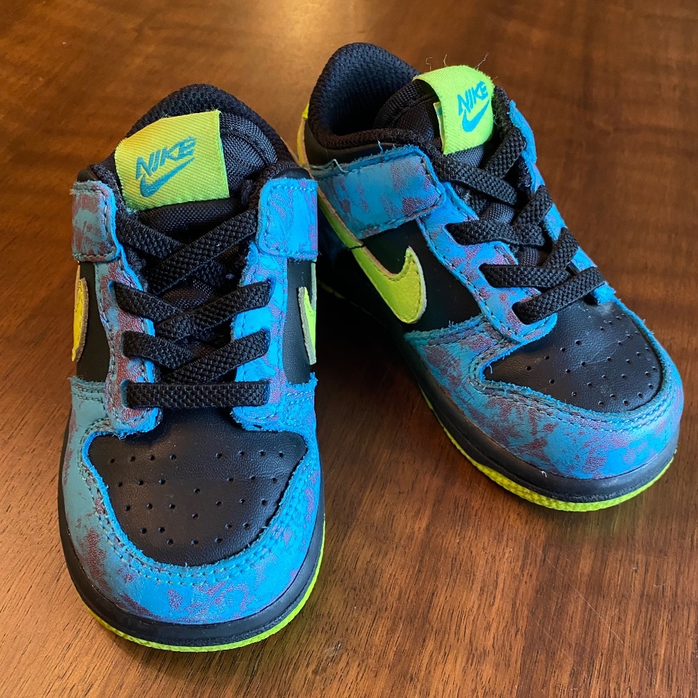 Toddler Nike Dunk Low Let's Dance Acid Washed Shoes